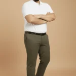Beyond Olive Green Smart-Fit Stretch Trousers (Sizes 2XL – 8XL)