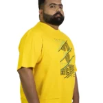 "Now or Never" Bold Yellow Graphic T-Shirt (2XL–8XL)