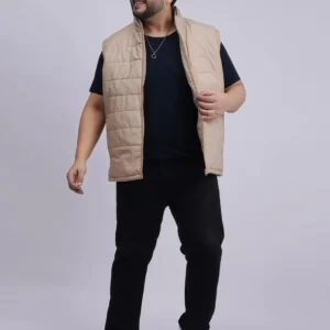 Urban Sand Luxe Quilted Sleeveless Jacket for Men