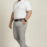 Platinum Grey Premium Stretch Trouser (3XL–7XL)