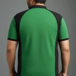 Dual-Tone Emerald Green & Black Polo (3XL–8XL)