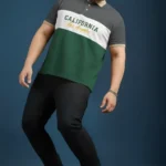 California Block Polo Tee (3XL–8XL) – Urban Cool Series
