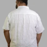 Ivory Breeze Textured Cotton Shirt (2XL–8XL)