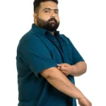 Urban Teal Luxe Textured Cotton Shirt (2XL– 8XL)