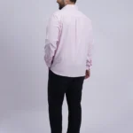 Pink Premium Solid Plus-Size Shirt for Men (3XL–8XL)