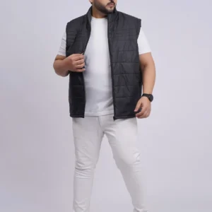 Men’s Plus Size Reversible Sleeveless Jacket
