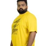 "Now or Never" Bold Yellow Graphic T-Shirt (2XL–8XL)