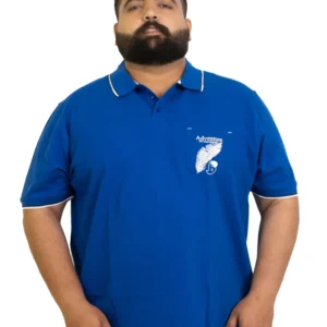 Royal Blue Polo T-Shirt – Adventure Edition (Plus Size: 2XL– 8XL)