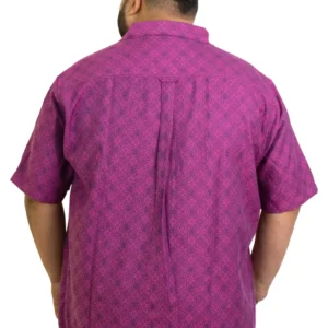 Premium Purple Jacquard Printed Shirt – Soft & Stylish (2XL–8XL) alternate view