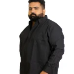 Classic Black Premium Cotton Shirt – Everyday Comfort, Elevated Style (2XL–8XL)