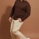 Elegant Cream Premium Stretch Trouser (2XL–7XL)